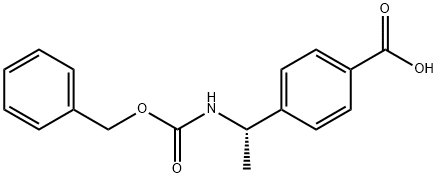 4-[(1S)-1-[[苄氧羰基]氨基]乙基]苯甲酸, 847729-00-4, 结构式