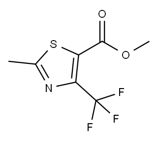 2-METHYL-4-TRIFLUOROMETHYL-THIAZOLE-5-CARBOXYLIC ACID METHYL ESTER Struktur