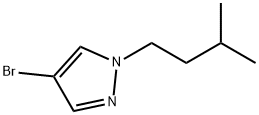 4-ブロモ-1-イソペンチルピラゾール 化学構造式
