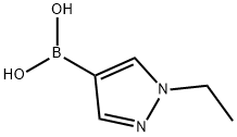 1-エチルピラゾール-4-ボロン酸 化学構造式