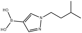 1-(3-METHYLBUTYL)-1H-PYRAZOLE-4-BORONIC ACID Struktur