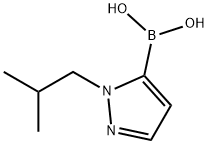 2-Isobutyl-2H-pyrazole-3-boronic acid Structure