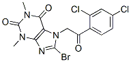 1H-Purine-2,6-dione,  8-bromo-7-[2-(2,4-dichlorophenyl)-2-oxoethyl]-3,7-dihydro-1,3-dimethyl-|
