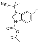 1H-Indole-1-carboxylic acid, 3-(1-cyano-1-methylethyl)-5-fluoro-, 1,1-dimethylethyl ester|3-(1-氰基-1-甲基乙基)-5-氟1H-吲哚-1-羧酸-1-1,1-二甲基乙酯