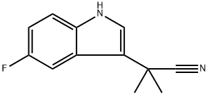 1H-Indole-3-acetonitrile, 5-fluoro-a,a-dimethyl- Structure