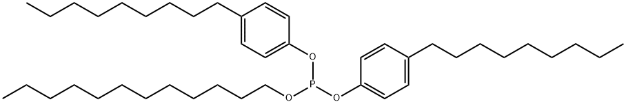 亚磷酸二(4-壬基苯基)十二烷基酯 结构式