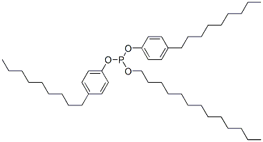 亚磷酸二(4-壬基苯基)十三烷基酯 结构式