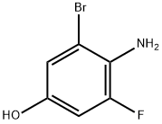 4-氨基-3-溴-5-氟苯酚,847872-11-1,结构式