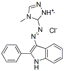 1,4-dimethyl-5-[(2-phenyl-1H-indol-3-yl)azo]-1H-1,2,4-triazolium chloride Struktur