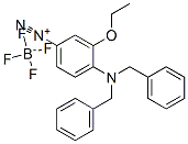 4-[bis(phenylmethyl)amino]-3-ethoxybenzenediazonium tetrafluoroborate 结构式