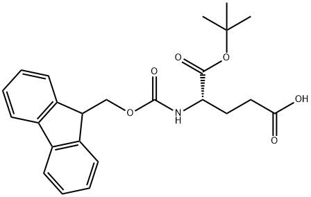 Fmoc-L-Glutamic acid 1-tert-butyl ester Structure