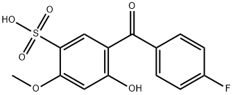5-(4-fluorobenzoyl)-4-hydroxy-2-methoxybenzenesulphonic acid Structure