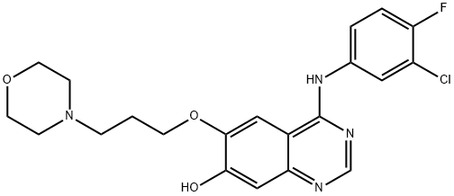 O-デスメチルゲフィチニブ 化学構造式