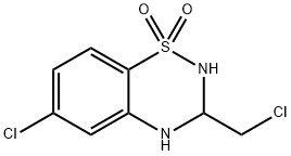 1,1-DIOXIDE-6-CHLORO-3-(CHLOROMETHYL)-3,4-DIHYDRO-2H-1,2,4-BENZOTHIADIAZINE Structure