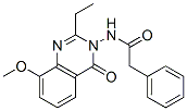 Benzeneacetamide,  N-(2-ethyl-8-methoxy-4-oxo-3(4H)-quinazolinyl)- 结构式