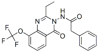 Benzeneacetamide,  N-[2-ethyl-4-oxo-8-(trifluoromethoxy)-3(4H)-quinazolinyl]-|
