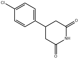 3-(4氯苯基)戊二酰亚胺 结构式