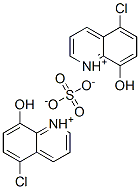 bis(5-chloro-8-hydroxyquinolinium) sulphate Struktur
