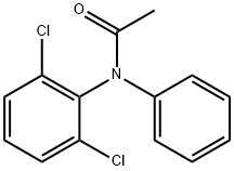 N-(2,6-ジクロロフェニル)-N-フェニルアセトアミド 化学構造式