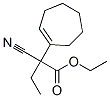 ethyl alpha-cyano-alpha-ethyl-1-cyclohepten-1-acetate Struktur