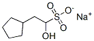 sodium alpha-hydroxycyclopentaneethanesulphonate Struktur