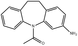 3-Amino-5-acetyliminodibenzyl Struktur