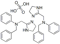 bis(N-benzyl-4,5-dihydro-N-phenyl-1H-imidazole-2-methylamine) sulphate Struktur