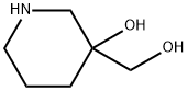 3-羟基-3-哌啶甲醇, 848069-91-0, 结构式