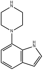 1H-Indole, 7-(1-piperazinyl)- Struktur