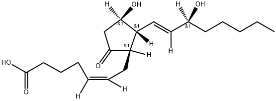 PGE2, [5,6,8,11,12,14,15-3H] Struktur