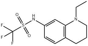 N-(1-乙基-1,2,3,4-四氢-7-喹啉基)-1,1,1-三氟甲磺酰胺, 848080-31-9, 结构式