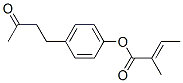 4-(3-oxobutyl)phenyl 2-methylcrotonate Struktur