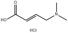 (E)-4-(ジメチルアミノ)-2-ブテン酸塩酸塩 化学構造式