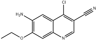 6-AMINO-4-CHLORO-7-ETHOXYQUINOLINE-3-CARBONITRILE Structure
