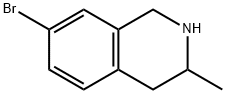 7-bromo-3-methyl-1,2,3,4-tetrahydroisoquinoline Struktur