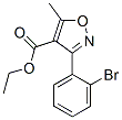 4-Isoxazolecarboxylicacid,3-(2-bromophenyl)-5-methyl-,ethylester(9CI) Struktur
