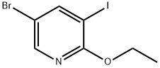 5-ブロモ-2-エトキシ-3-ヨード-ピリジン 化学構造式
