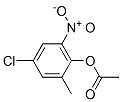 4-クロロ-2-メチル-6-ニトロフェノールアセタート 化学構造式