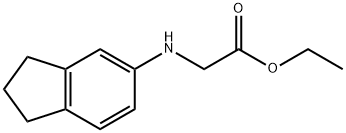 Ethyl  (2,3-Dihydro-1H-inden-5-ylamino)acetate Struktur