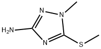 3-氨基-1-甲基-5-甲硫基-1,2,4-三氮唑 结构式