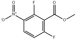 2,6-ジフルオロ-3-ニトロ安息香酸メチル 化学構造式
