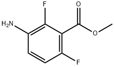 3-氨基-2,6-二氟苯甲酸甲酯 结构式