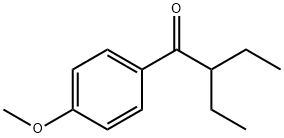 2-ethyl-1-(4-methoxyphenyl)butan-1-one 结构式