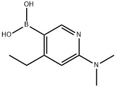 6-(diMethylaMino)-4-ethylpyridin-3-ylboronic acid Struktur