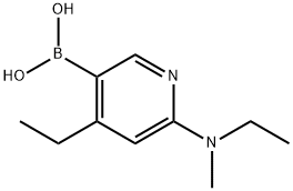 4-ethyl-6-(ethyl(Methyl)aMino)pyridin-3-ylboronic acid|