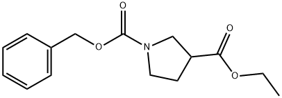 1-CBZ-PYRROLIDINE-3-CARBOXYLIC ACID ETHYL ESTER Struktur