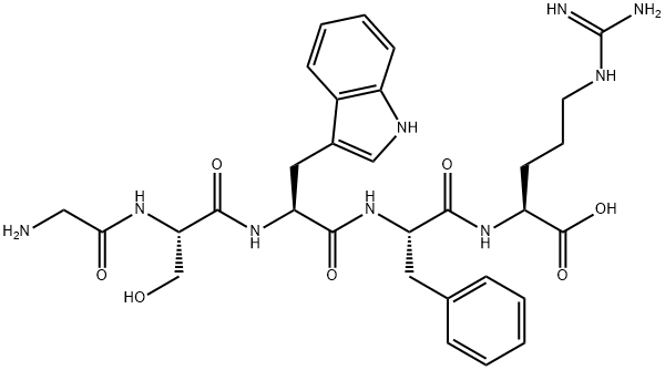[Trp3,Arg5]-Ghrelin (1-5) (human, rat), 848442-59-1, 结构式