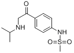 4-(2-Iso-Propylamino Acetyl)Methane Sulfonanilide HCl Struktur