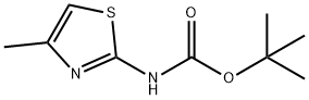 Carbamic  acid,  N-(4-methyl-2-thiazolyl)-,  1,1-dimethylethyl  ester Struktur