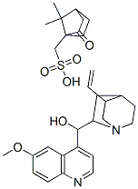 (8alpha)-6'-methoxycinchonan-9(R)-ol mono[(1S)-7,7-dimethyl-2-oxobicyclo[2.2.1]heptane-1-methanesulphonate] Struktur